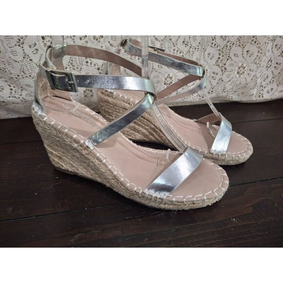 NWOB CHARLES by Charles David Nola Espadrille Wedge Sandals/Sz. 5M - Picture 1 of 9